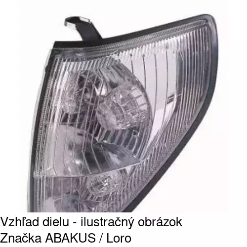 Predná smerovka s obrysom POLCAR 8177203E