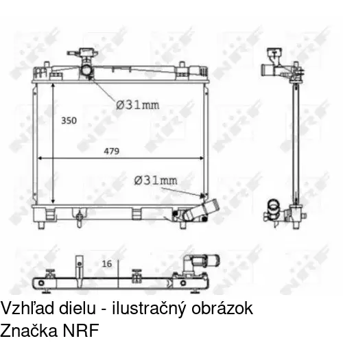 Chladiče vody POLCAR 81B1081K