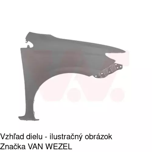 Predný blatník 81C302 /POLCAR/ - obr. 2