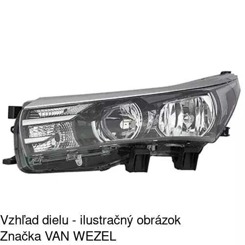 Hlavný reflektor 81C409-E /POLCAR/ - obr. 2