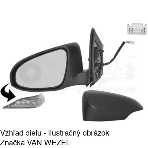Vonkajšie zrkadlo 81C4514M /POLCAR/ - obr. 2