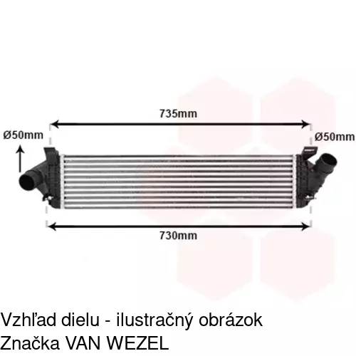 Chladiče vzduchu (Intercoolery) 9042J8-1 /POLCAR/ - obr. 4