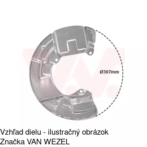 Brzdovy štít 9080OT-1 /POLCAR/ - obr. 4