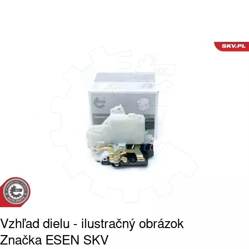 Vnútorná zámka dverí 9514ZC-2 /POLCAR/ - obr. 4