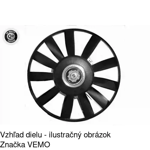 Ventilátor bez krytu / podpery 952423U3 /POLCAR/ - obr. 2