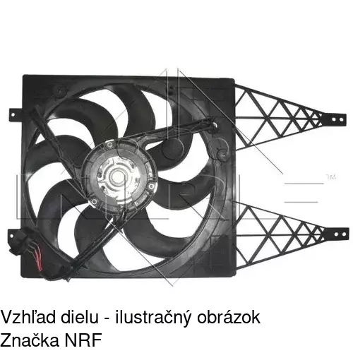 Ventilátor bez krytu / podpery 952523U2 /POLCAR/ - obr. 1