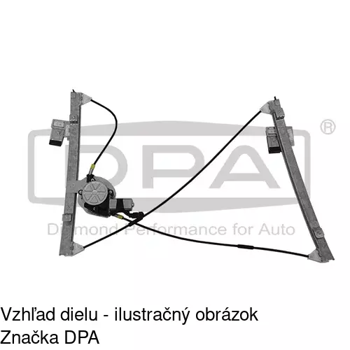 Elektrický mechanizmus okna dverí 9525PSE10 /POLCAR/ - obr. 3