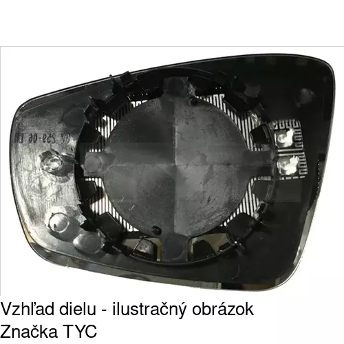 Sklo vonkajšieho zrkadla s držiakom 9533542E /POLCAR/ - obr. 5