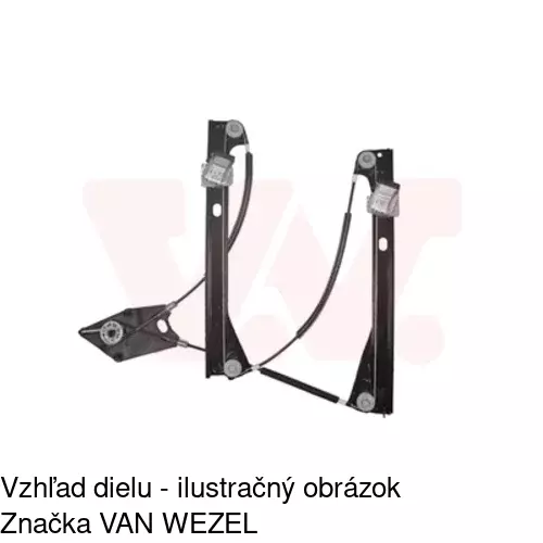 Mechanizmus sťahovania okna elektrický bez motora 9533PSG2 /POLCAR/ - obr. 5