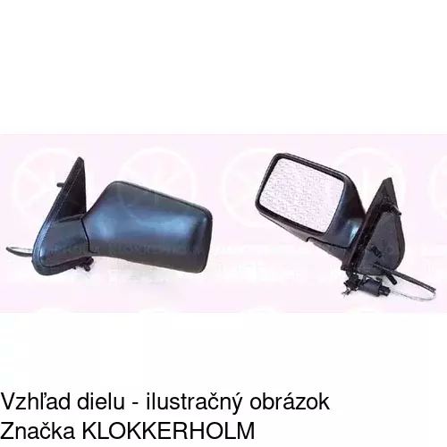 Vonkajšie zrkadlo 9538511E /POLCAR/ - obr. 2
