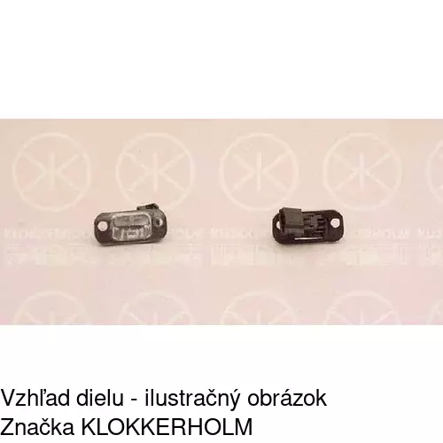 Svetlo na osvetlenie evidenčného čísla 9538958S /POLCAR/
