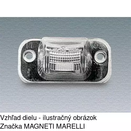 Svetlo na osvetlenie evidenčného čísla 9538958S /POLCAR/ - obr. 1
