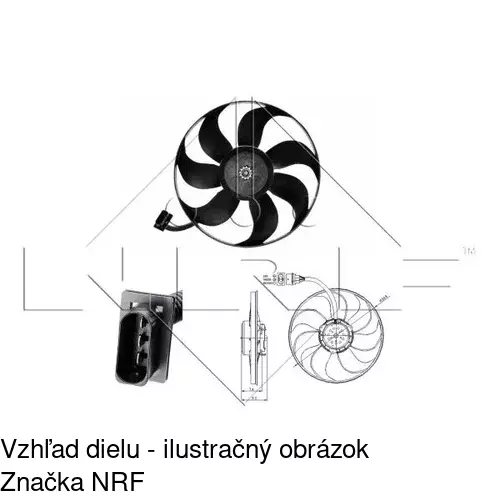 Ventilátor bez krytu / podpery 954123U5 /POLCAR/ - obr. 3