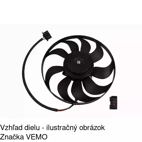 Ventilátor bez krytu / podpery 954123U6 /POLCAR/ - obr. 2