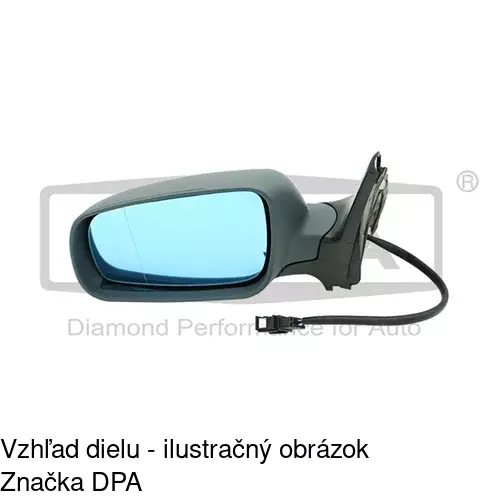 Rám vonkajšieho zrkadla 954154PM /POLCAR/ - obr. 1