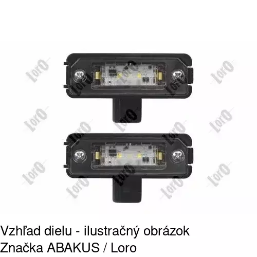 Svetlo na osvetlenie evidenčného čísla 9541957E /POLCAR/ - obr. 5