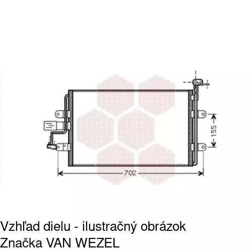 Chladiče klimatizácie 9541K8C1S /POLCAR/ - obr. 1