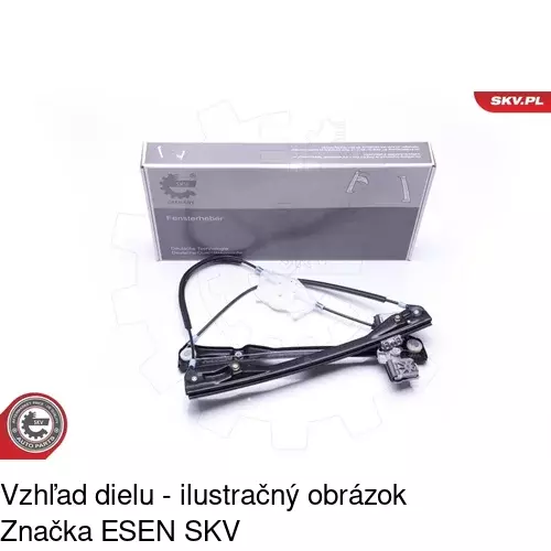 Mechanizmus sťahovania okna elektrický bez motora 9541PSG1 /POLCAR/ - obr. 2
