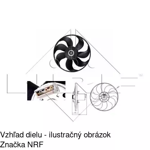 Ventilátor bez krytu / podpery 954623U4 /POLCAR/ - obr. 3