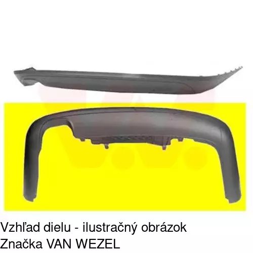 Spojler zadného nárazníka 955599-1 /POLCAR/ - obr. 1