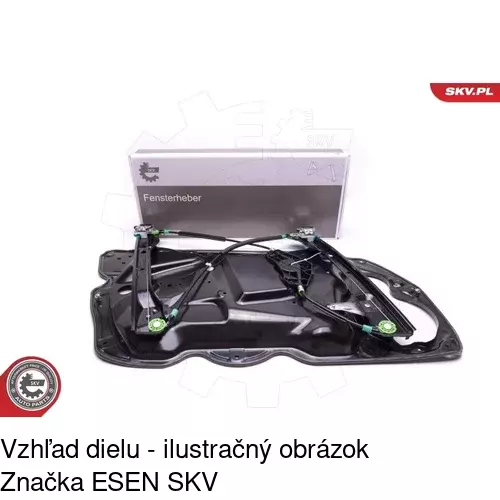 Mechanizmus sťahovania okna elektrický bez motora 9555PSG2 /POLCAR/ - obr. 3