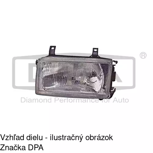 Hlavný reflektor 9566090E /POLCAR/ - obr. 2