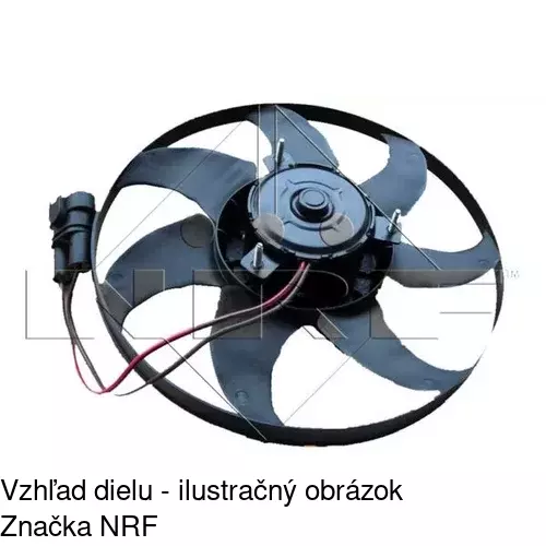Ventilátor bez krytu / podpery 956623U5 /POLCAR/ - obr. 3