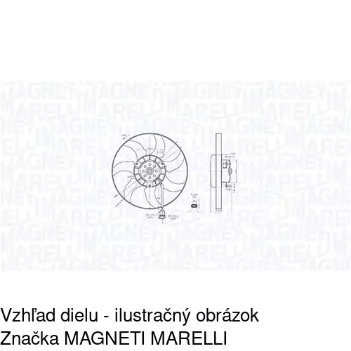 Ventilátor bez krytu / podpery 956623U6 /POLCAR/ - obr. 5