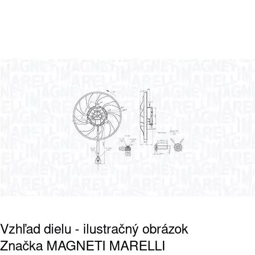 Ventilátory chladičov 956823W1 /POLCAR/ - obr. 2