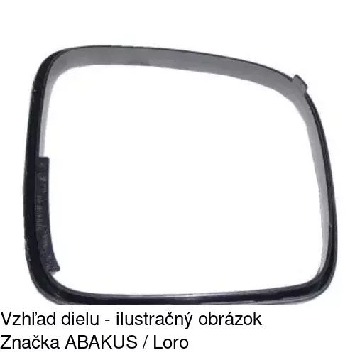 Rám vonkajšieho zrkadla 956855TM /POLCAR/ - obr. 2