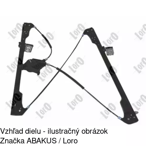 Mechanizmus sťahovania okna elektrický bez motora 9568PSG1 /POLCAR/ - obr. 5