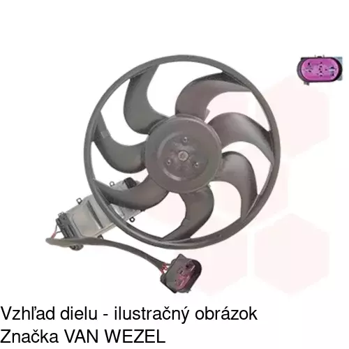 Ventilátor bez krytu / podpery 958023U5 /POLCAR/ - obr. 4
