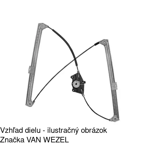Elektrický mechanizmus okna dverí 9580PSG2 /POLCAR/ - obr. 5