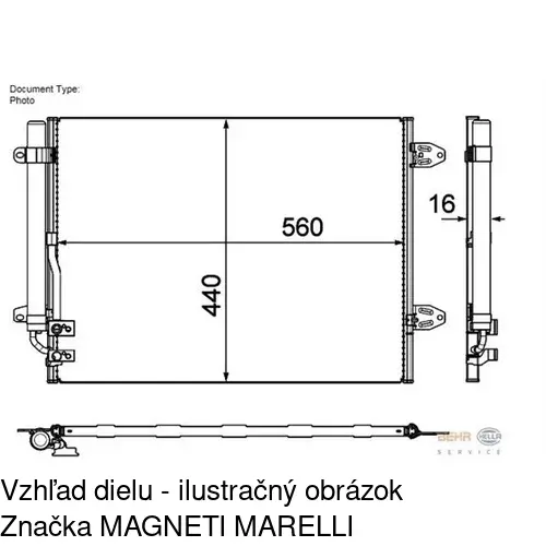 Chladiče klimatizácie 95D1K82X /POLCAR/ - obr. 1