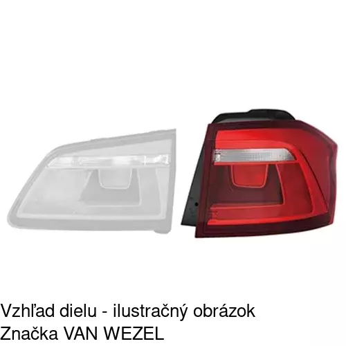 Zadné svetlo 95L1882V /POLCAR/ - obr. 2