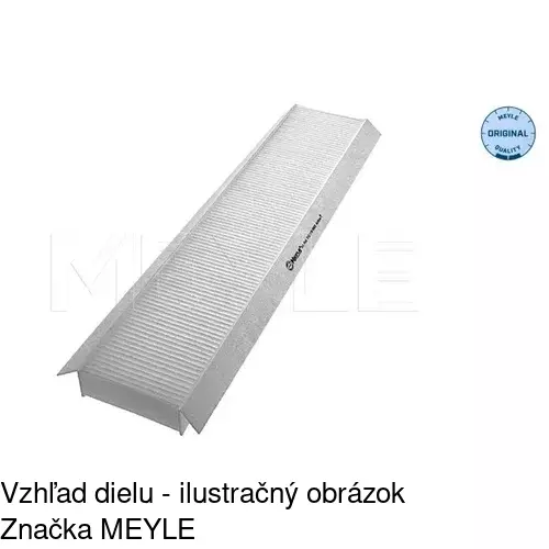 Kabínový filter s uhlíkom POLCAR S11-1020