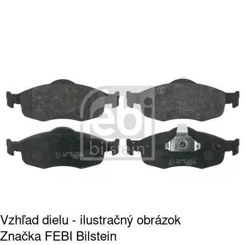 Brzdové dosky S70-0014 /POLCAR/ - obr. 1