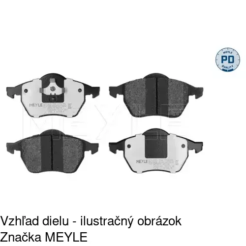 Brzdové dosky POLCAR S70-0035