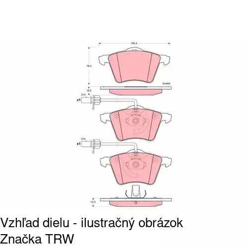 Brzdové dosky POLCAR S70-0167