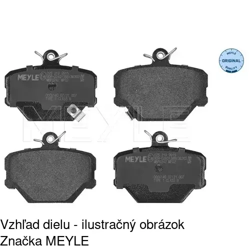 Brzdové dosky S70-0199 /POLCAR/ - obr. 3