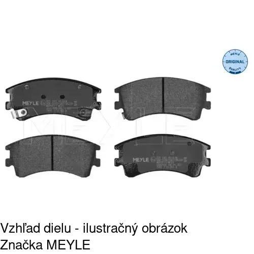 Brzdové dosky S70-0203 /POLCAR/ - obr. 5