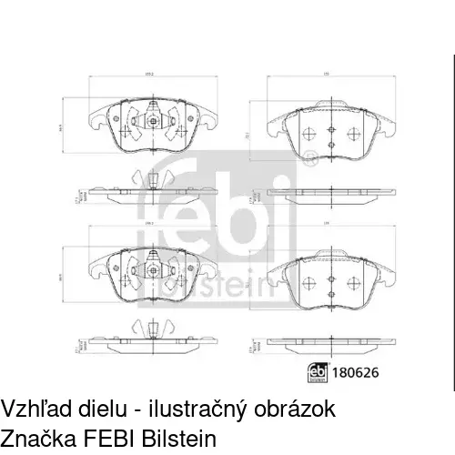 Brzdové dosky POLCAR S70-0213