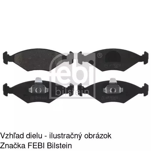 Brzdové dosky S70-0230 /POLCAR/ - obr. 2
