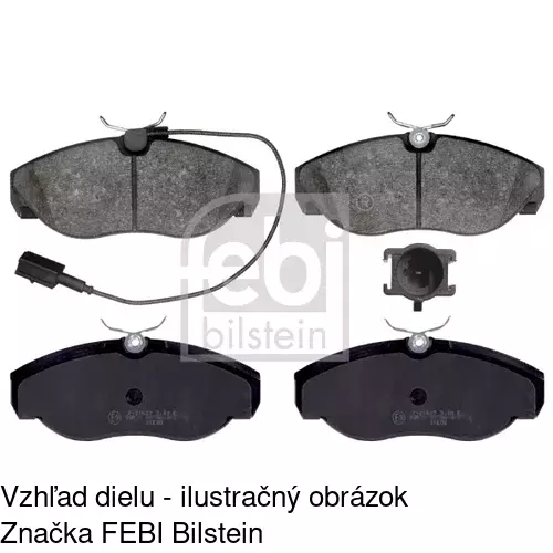 Brzdové dosky S70-0243 /POLCAR/ - obr. 3