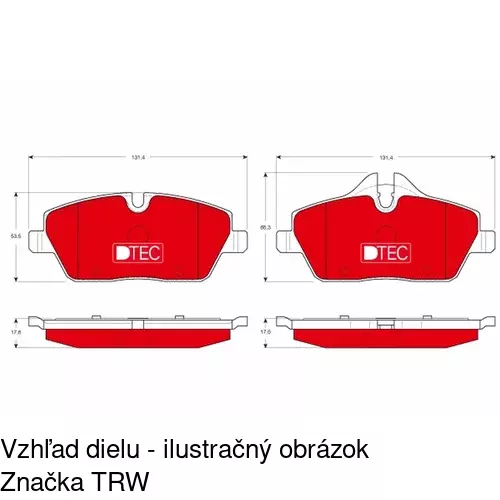 Brzdové dosky S70-0252 /POLCAR/ - obr. 5