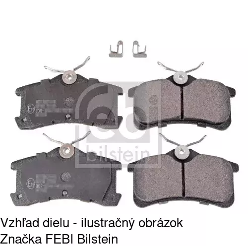 Brzdové dosky S70-0263 /POLCAR/ - obr. 3