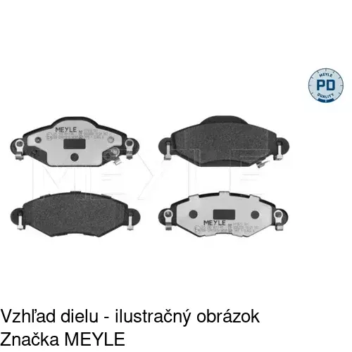 Brzdové dosky S70-0282 /POLCAR/ - obr. 1