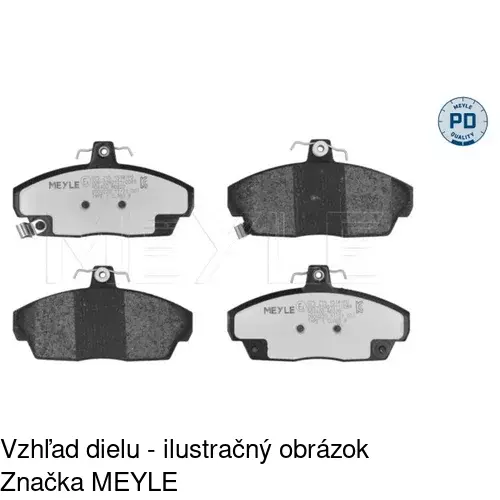 Brzdové dosky S70-0286 /POLCAR/ - obr. 3
