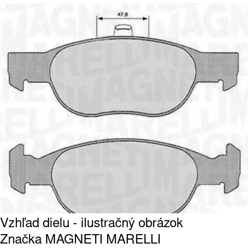 Brzdové dosky S70-0330 /POLCAR/ - obr. 1