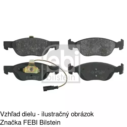 Brzdové dosky S70-0330 /POLCAR/ - obr. 2